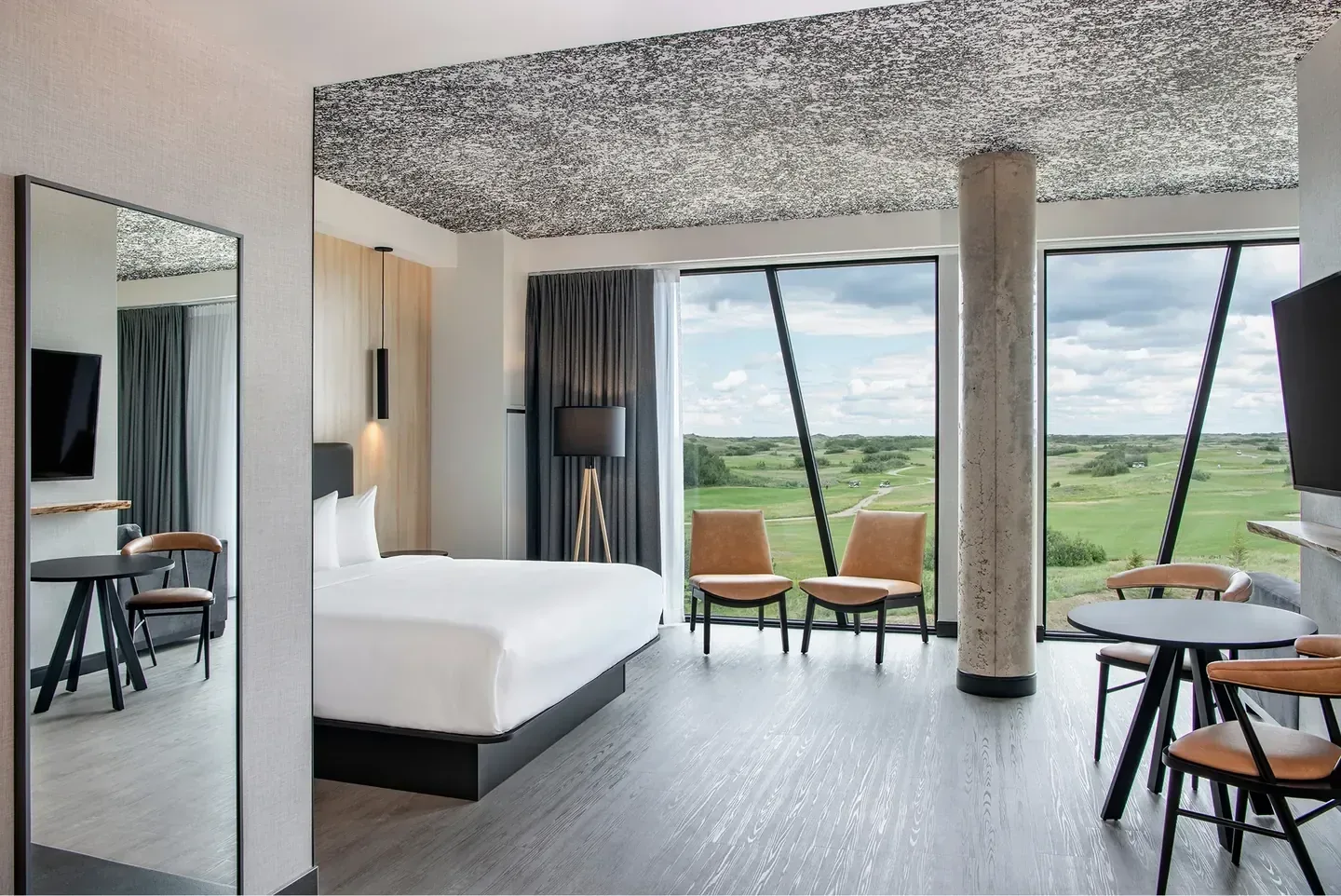 Resort grounds in open country